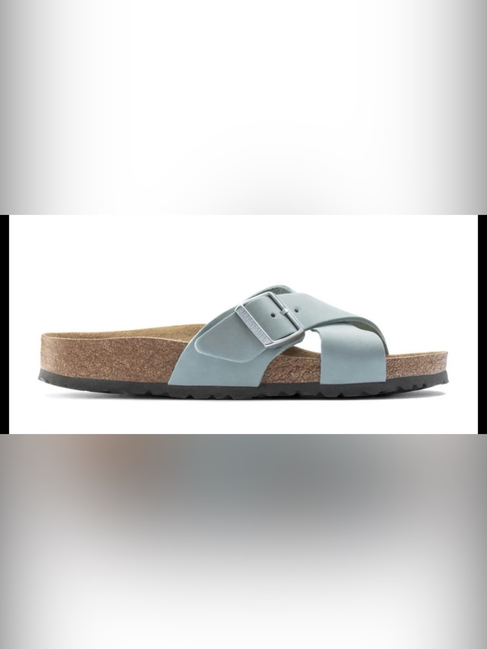 Birkenstock Women’s Crisscross Leather Sandals in Light Green